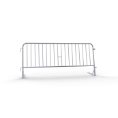 Crowd barrier | with flat foot